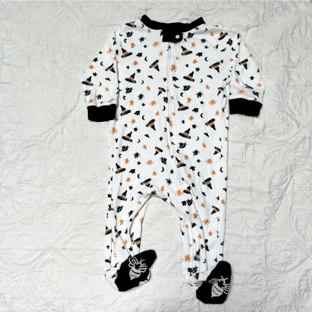 Burt's Bees Organic Halloween Sleeper PJs Size 6-9m